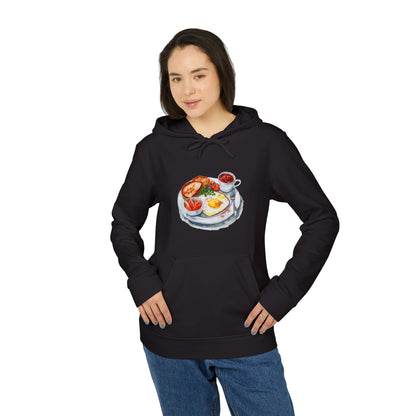Breakfast Lover's Fleece Hoodie - Cozy Unisex Design