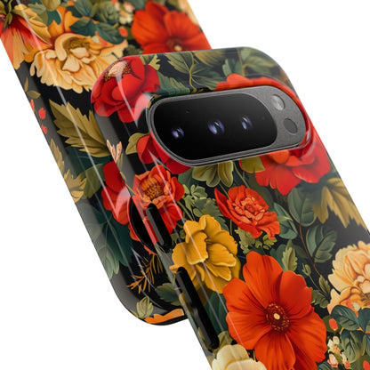 Floral Phone Case, Tough Cases, Decorative Tech Accessories, Gift for Her, Nature Lover Gift, Boho Style Case, Spring Floral Cover