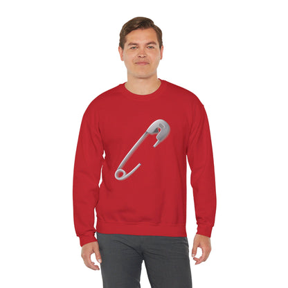 Unisex Heavy Blend™ Crewneck Sweatshirt Classy - Minimalist Safety Pin