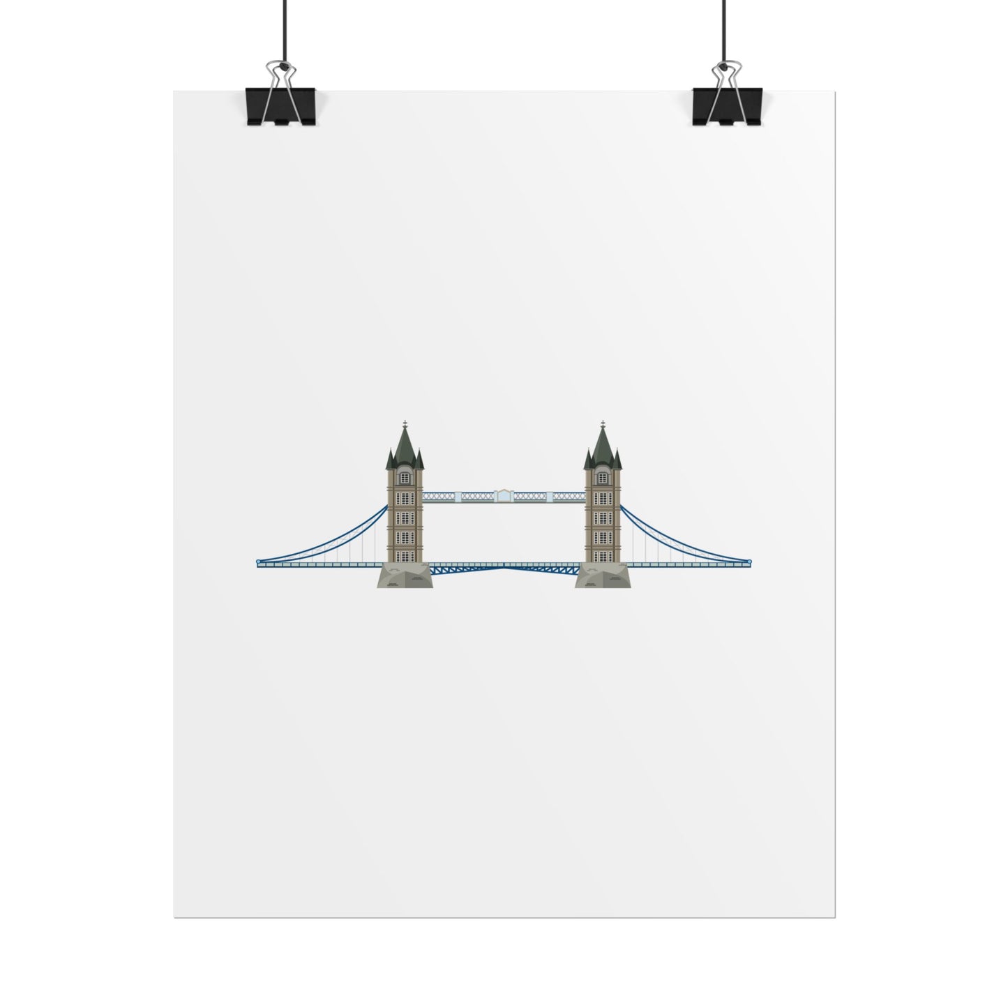 Tower Bridge Rolled Poster, London City Decor, Wall Art, Gift for Travelers, Home Aesthetic, UK Wall Art