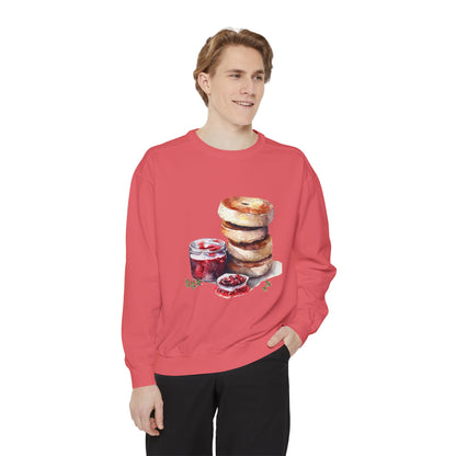 Unisex Garment-Dyed Sweatshirt - British Food Traditional Dishes and Culinary Delights