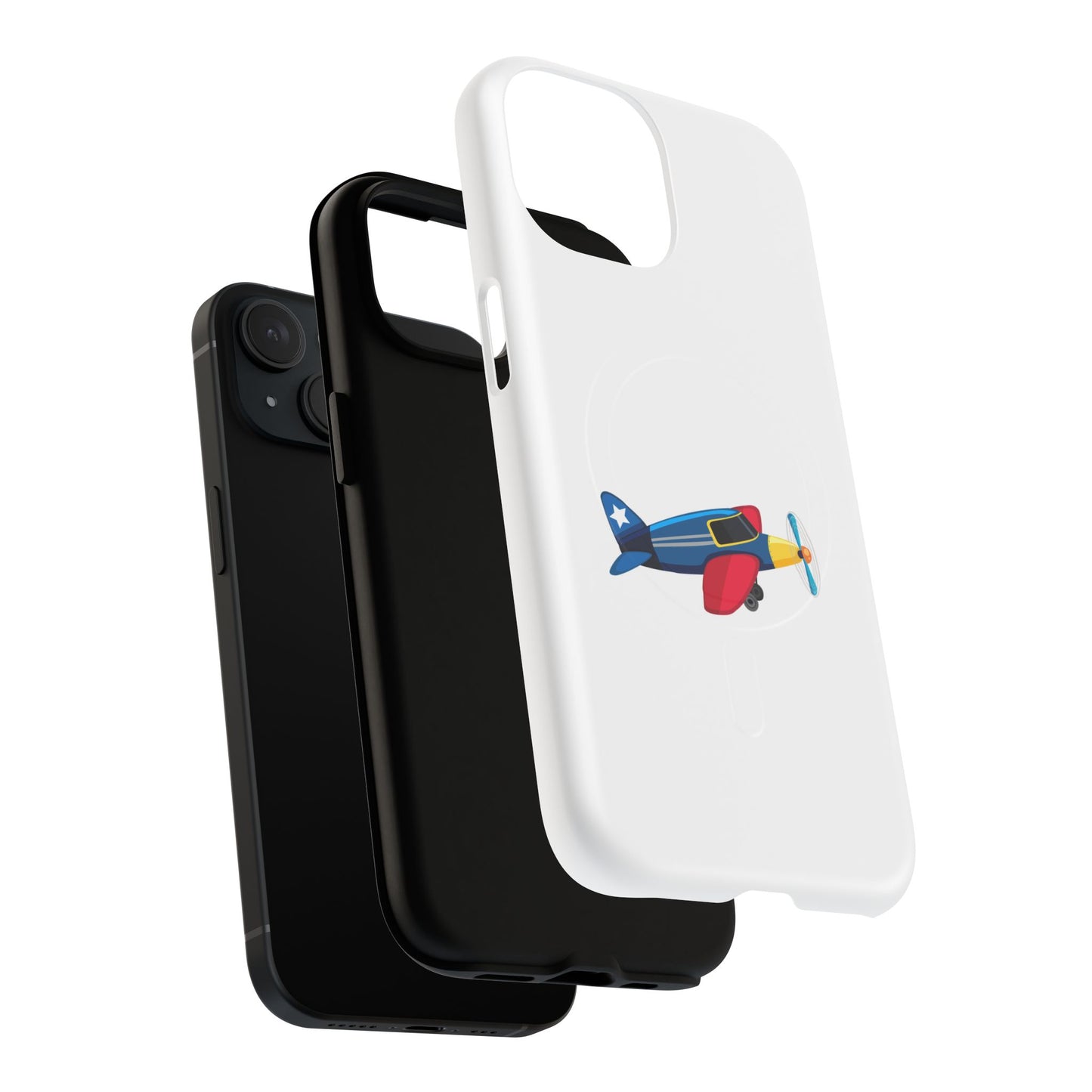 Airplane Tough Magnetic Phone Case, Cute Phone Cover, Gifts for Travelers, Kids and Adults, Aviation Themed, Durable Phone Case