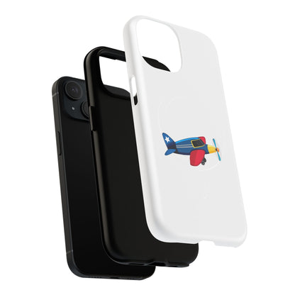 Airplane Tough Magnetic Phone Case, Cute Phone Cover, Gifts for Travelers, Kids and Adults, Aviation Themed, Durable Phone Case