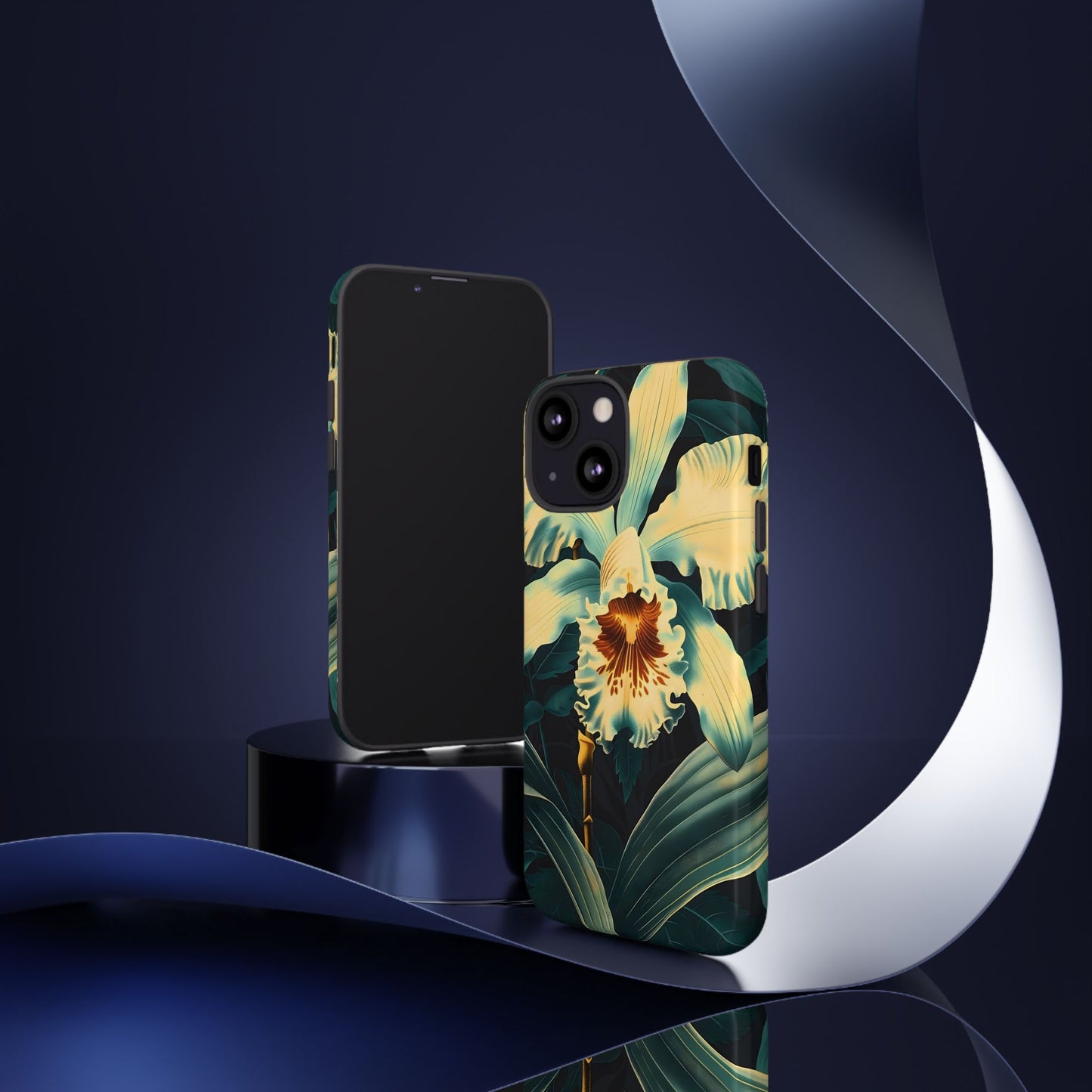 Floral Phone Case - Tough Cases with Orchid Design, Durable Smartphone Cover for Nature Lovers, Floral Gift for Her, Botanical [...]