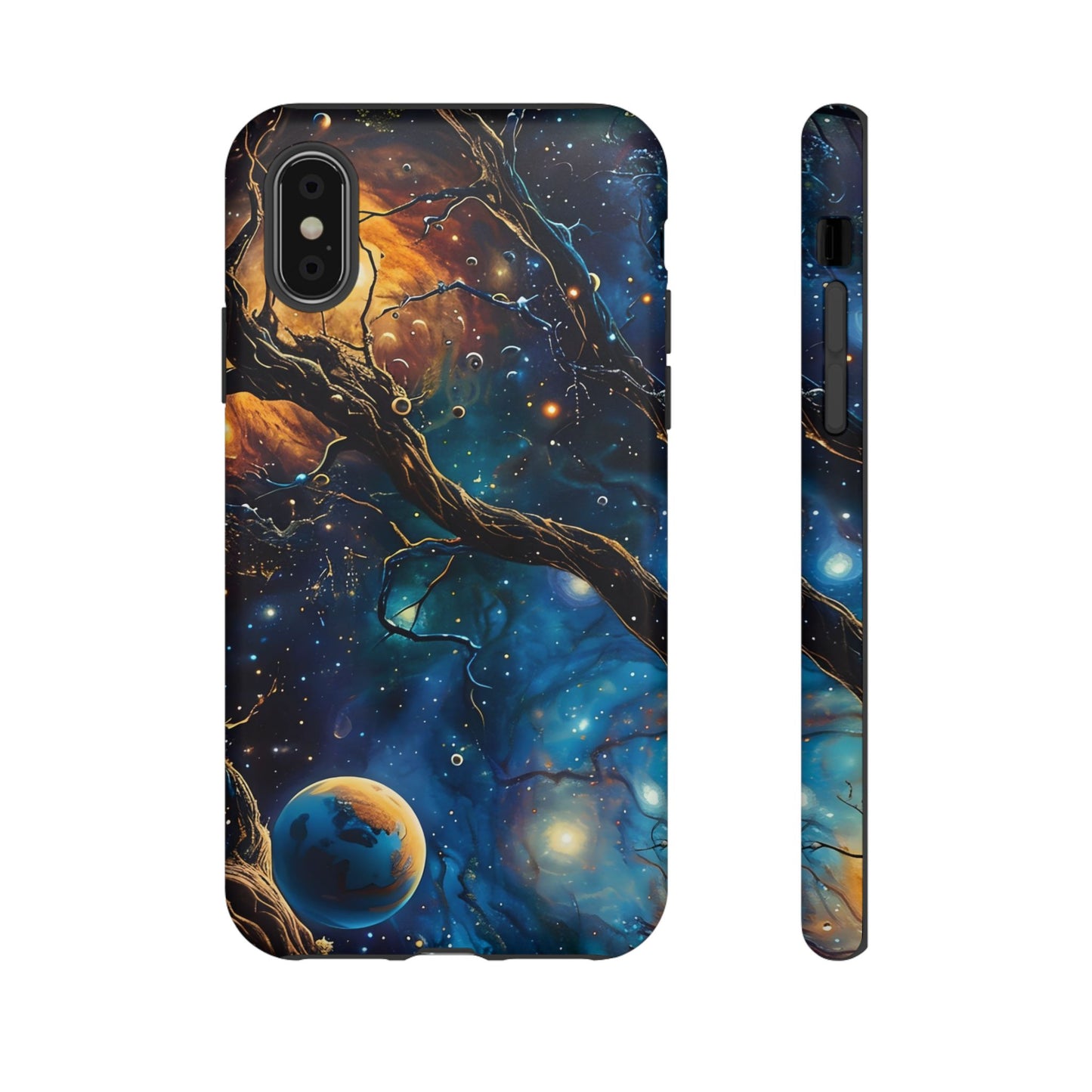 Galaxy Phone Case, Tough Cases with Cosmic Design, Unique Gift for Astronomers, Sci-Fi Fans, Starry Night, Outer Space