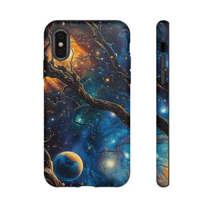 Galaxy Phone Case, Tough Cases with Cosmic Design, Unique Gift for Astronomers, Sci-Fi Fans, Starry Night, Outer Space