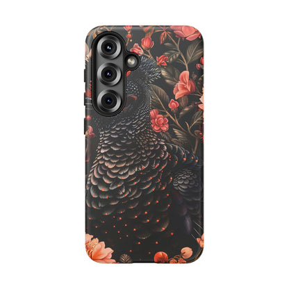 Tough Cases: Floral Design Phone Case, Stylish Protection for Your Phone, Unique Gift for Bird Lovers, Vibrant Floral Art, [...]