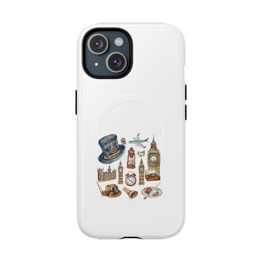 London Adventure Tough Magnetic Phone Case, Gift for Travelers, Unique Design, Travel Accessories, Holiday Present, Custom Phone Cover