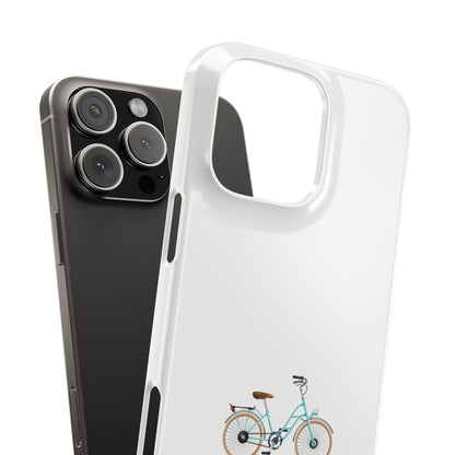 Vintage Bicycle Slim Phone Case, Phone Cover, Aesthetic Phone Accessory, Customizable Gift, Eco-Friendly Case