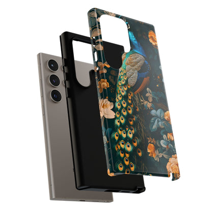 Peacock Phone Case - Elegant Floral Design, Tough Case for Protection, Unique Gift for Nature Lovers, Stylish Accessory, Eco-Friendly