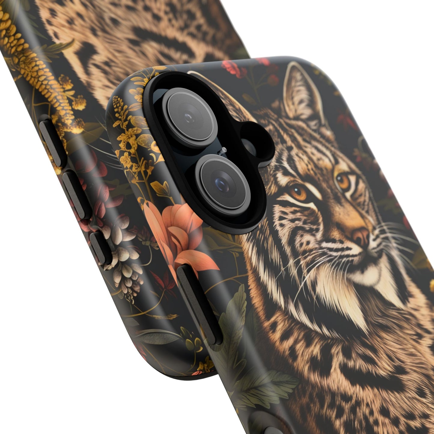 Wildlife Phone Case with Lynx Design, Tough Cases, Animal Lovers Gift, Nature Inspired Accessories, Unique Tech Protection
