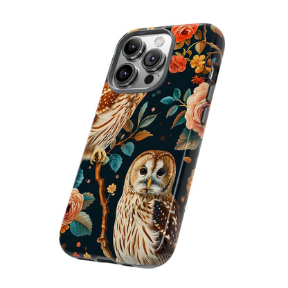 Owl Phone Case with Floral Design, Tough Phone Cover for Nature Lovers, Gift for Bird Enthusiasts, Stylish Protection for Smartphones, [...]