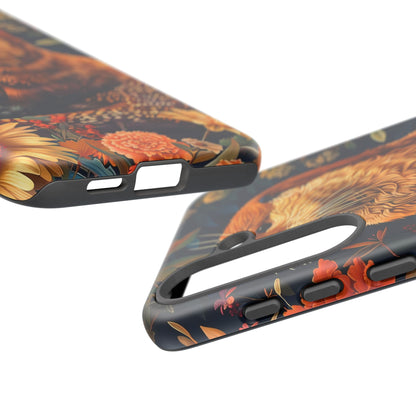Otter Phone Case, Floral Otter Design, Tough Phone Cover, Nature Lover Gift, Cute Animal Accessories