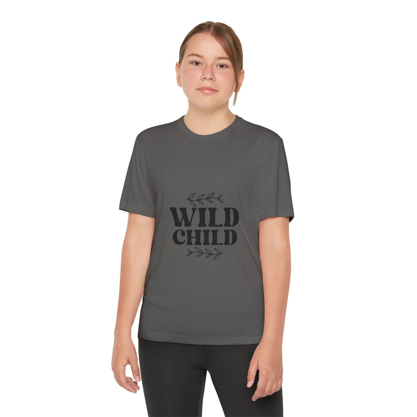 Wild Child -Youth Competitor Tee - Playful Athletic Shirt for Adventurous Kids
