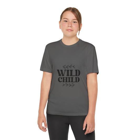 Wild Child -Youth Competitor Tee - Playful Athletic Shirt for Adventurous Kids