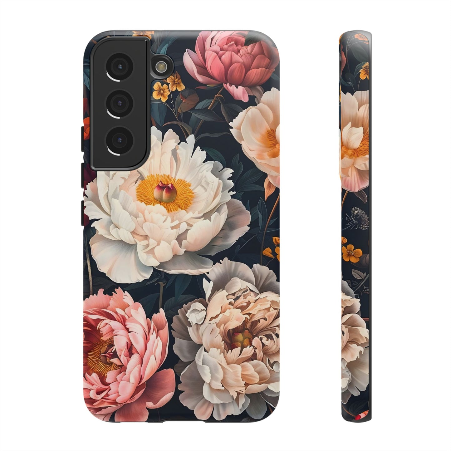 Floral Phone Case, Tough Phone Cover, Flower Design, Unique Gift for Her, Trendy Accessory, Spring Decor