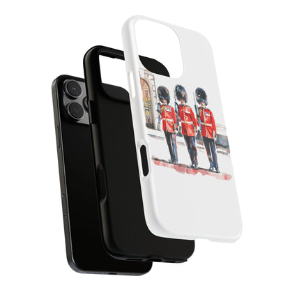 Phone Case with Royal Guard Design, Unique Cell Cover, London Souvenir, Tough Phone Case, Gift for Travelers, Stylish Street Photography