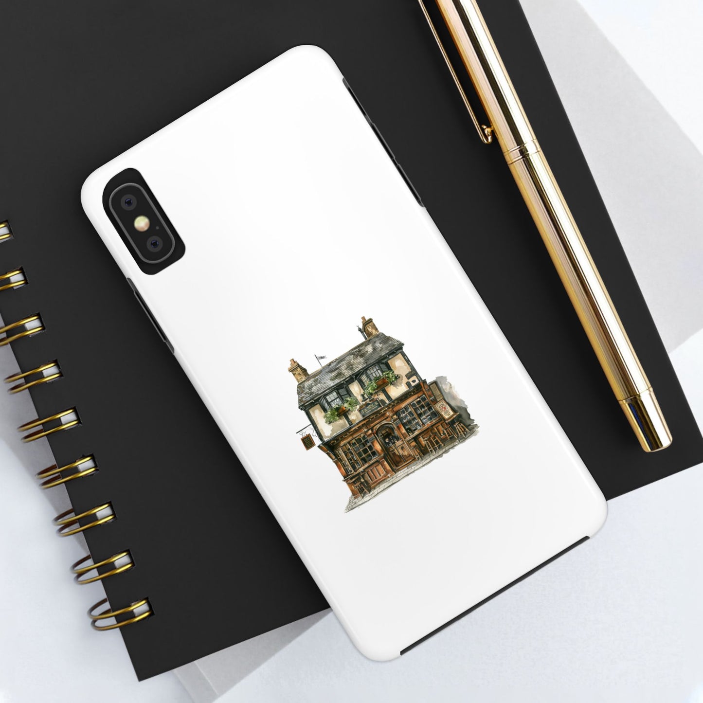 Charming Cottage Tough Phone Case - Durable Protection with Whimsical Design