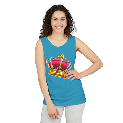 Unisex Garment-Dyed Tank Top - British Royal Crown