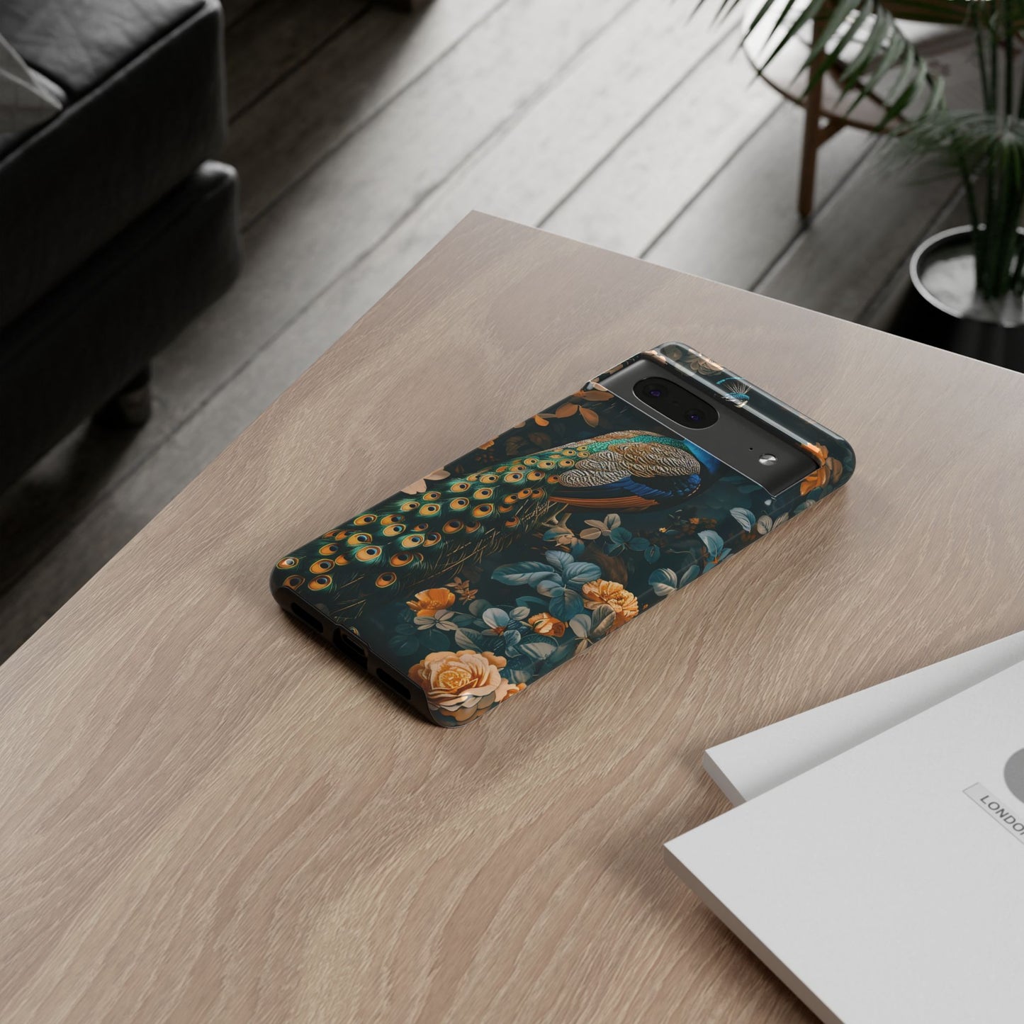 Peacock Phone Case - Elegant Floral Design, Tough Case for Protection, Unique Gift for Nature Lovers, Stylish Accessory, Eco-Friendly