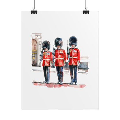 London Guard Roll-Up Posters, British Soldier Art Prints, Home Decor, Travel Gifts, Wall Art for Various Occasions