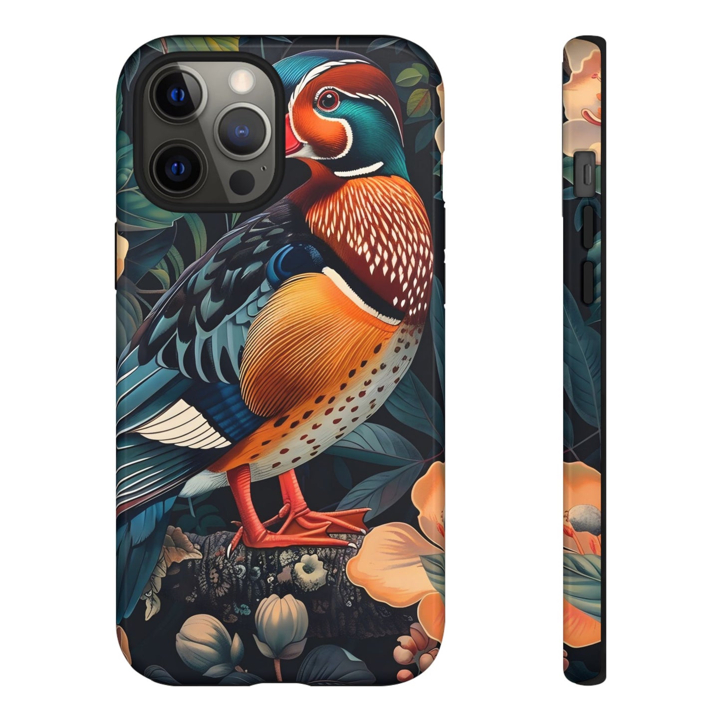 Vibrant Phone Case with Artistic Bird Design, Nature Lover Gift, Wildlife Enthusiast Accessory, Floral Tech Case, Unique Mobile Cover