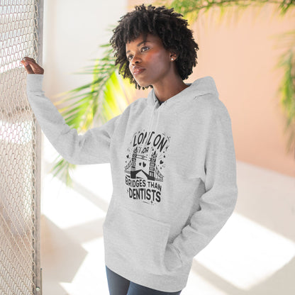 Three-Panel Fleece Hoodie - City of Bridges - London