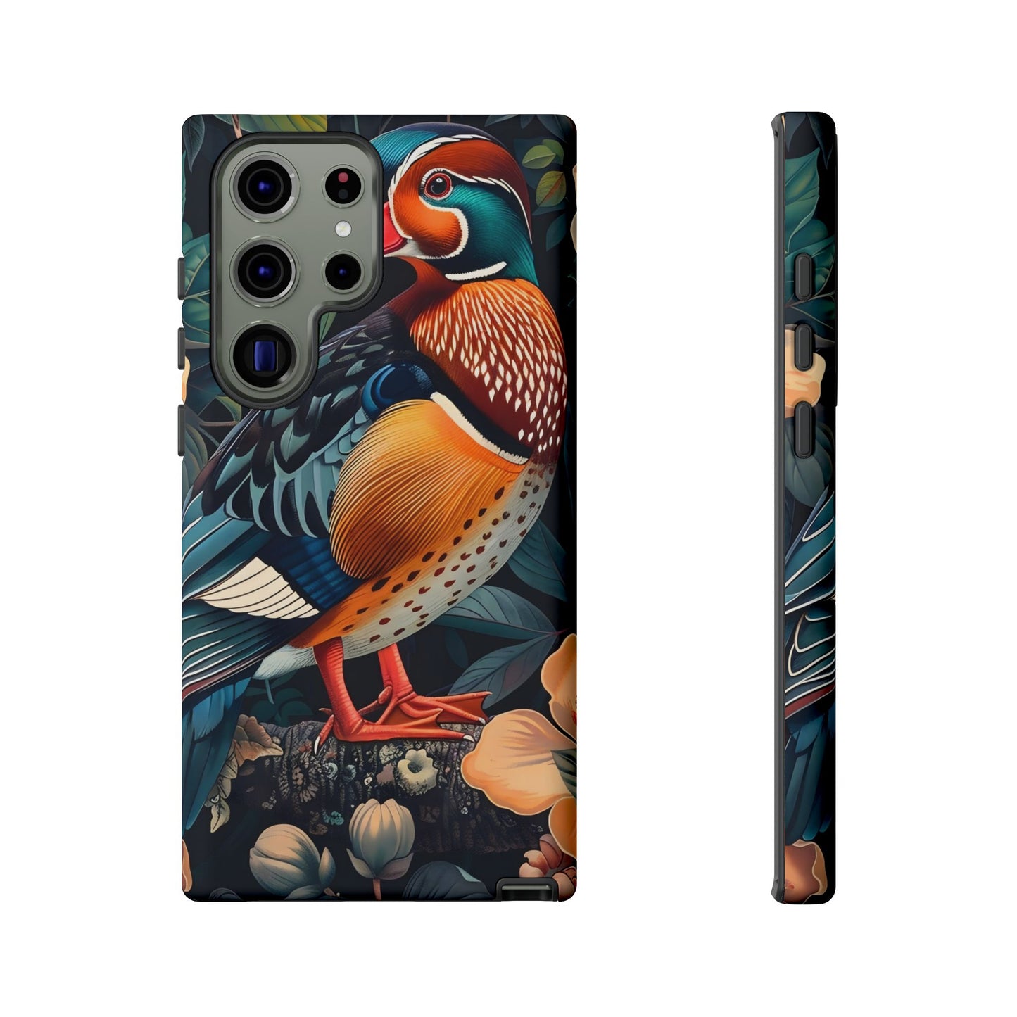 Vibrant Phone Case with Artistic Bird Design, Nature Lover Gift, Wildlife Enthusiast Accessory, Floral Tech Case, Unique Mobile Cover