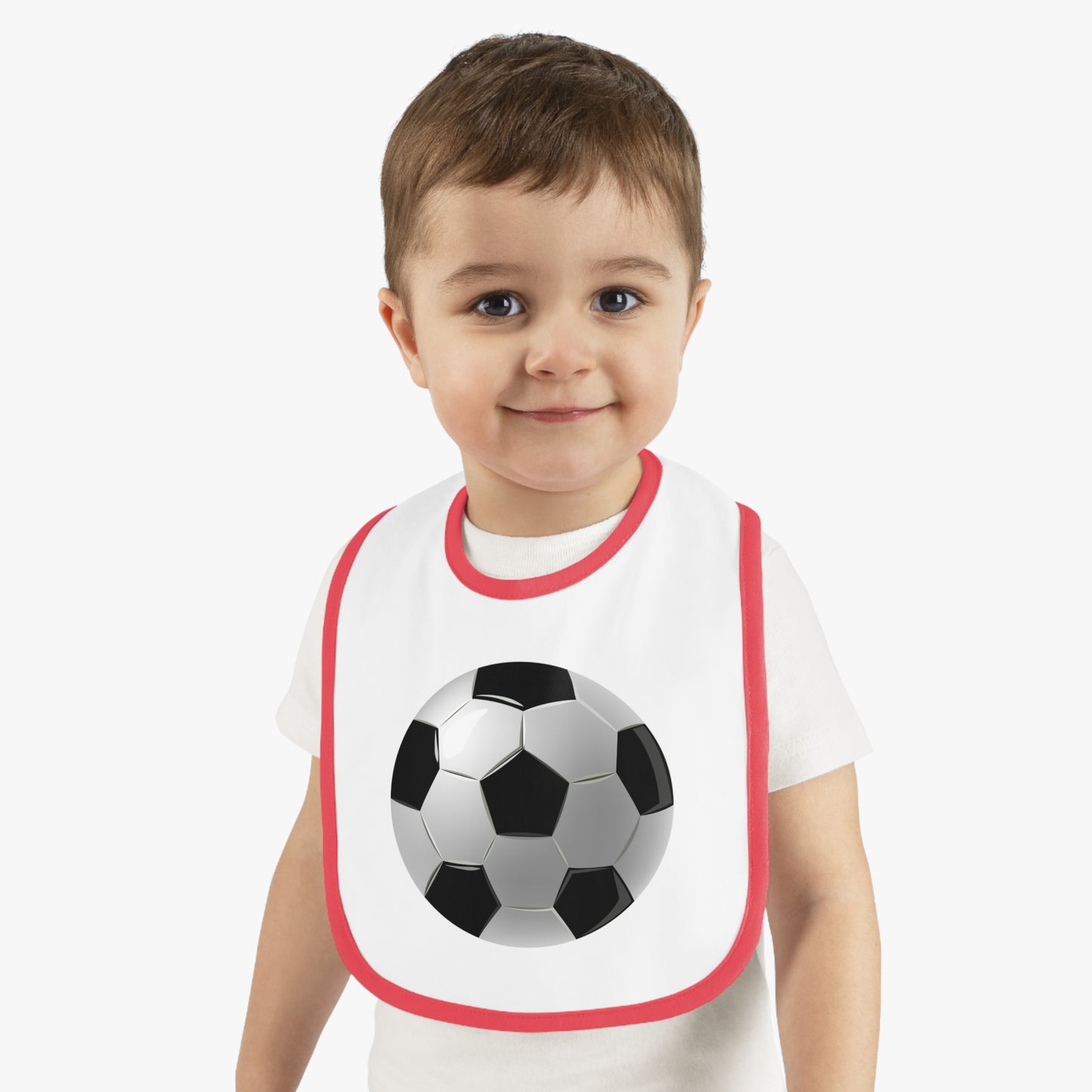 Baby Soccer Bib, Cute Sports Bib, Baby Gift, Football Bib, Modern Baby Bib, Baby Shower Gift, Newborn Apparel
