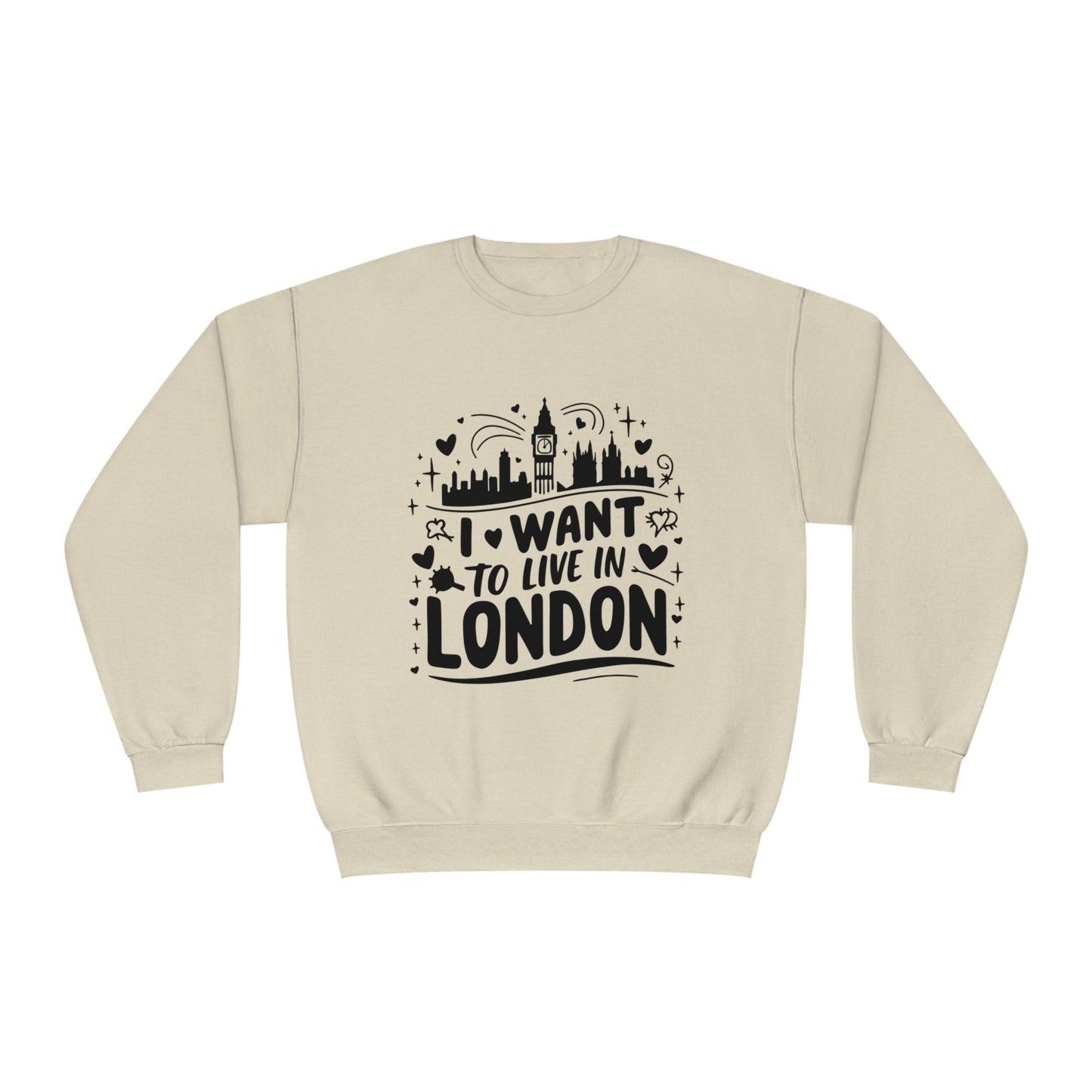 Unisex NuBlend® Crewneck Sweatshirt - I want to live in London