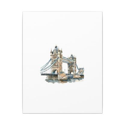 London Bridge Matte Canvas Wall Art, Elegant Home Decor, Unique Gift for Art Lovers, Travel Enthusiast Wall Decor, Modern Aesthetic