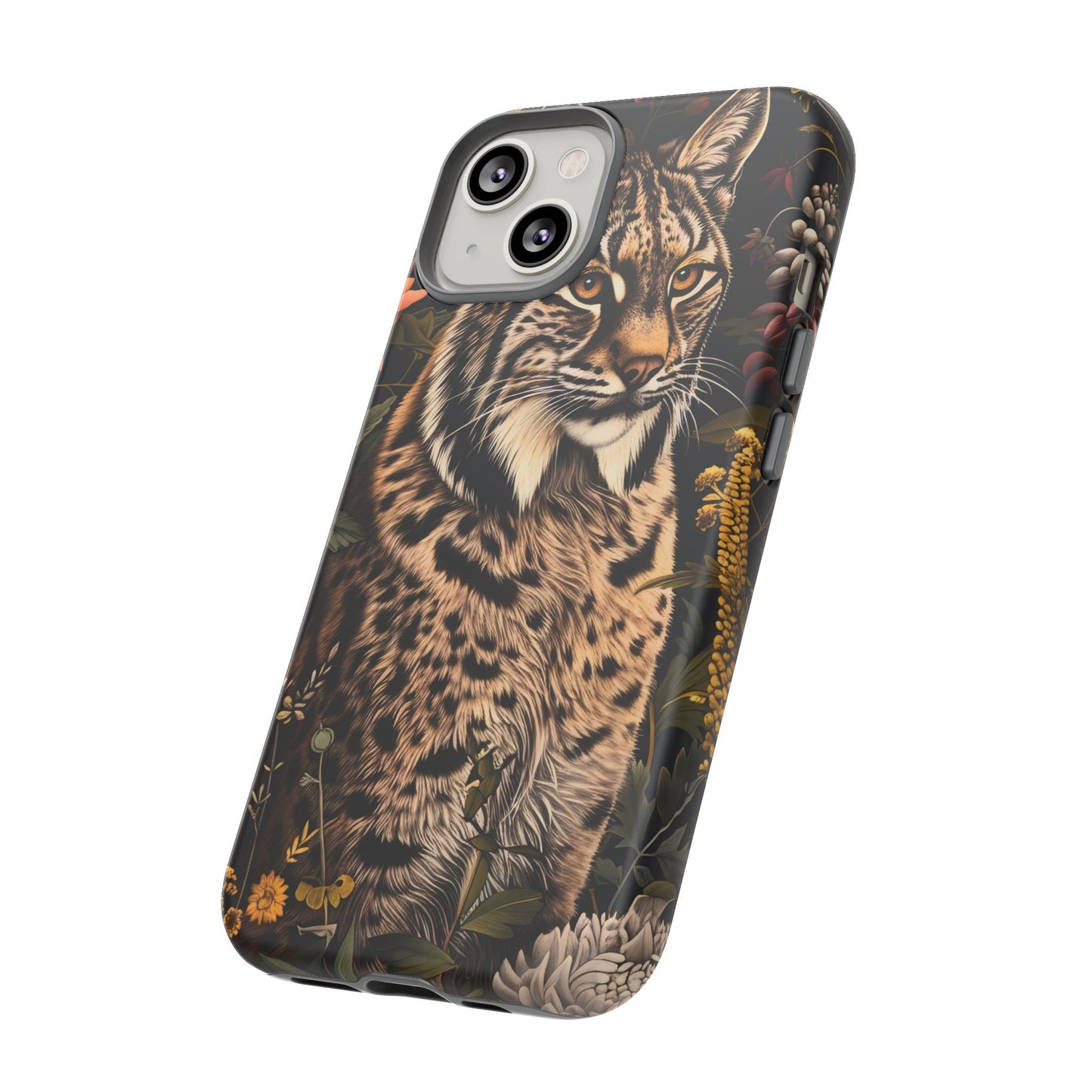 Wildlife Phone Case with Lynx Design, Tough Cases, Animal Lovers Gift, Nature Inspired Accessories, Unique Tech Protection