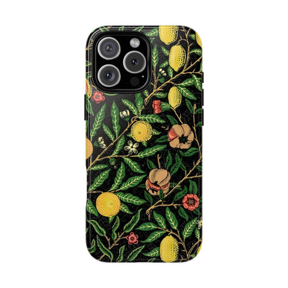 Tough Cases Phone Case, Floral Phone Cover, Tough Phone Protection, Gift for Plant Lovers, Black Background, Eco-Friendly Design