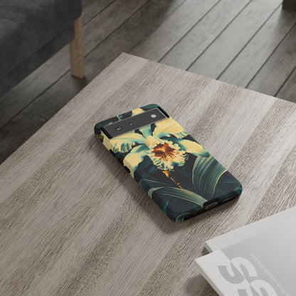 Floral Phone Case - Tough Cases with Orchid Design, Durable Smartphone Cover for Nature Lovers, Floral Gift for Her, Botanical [...]