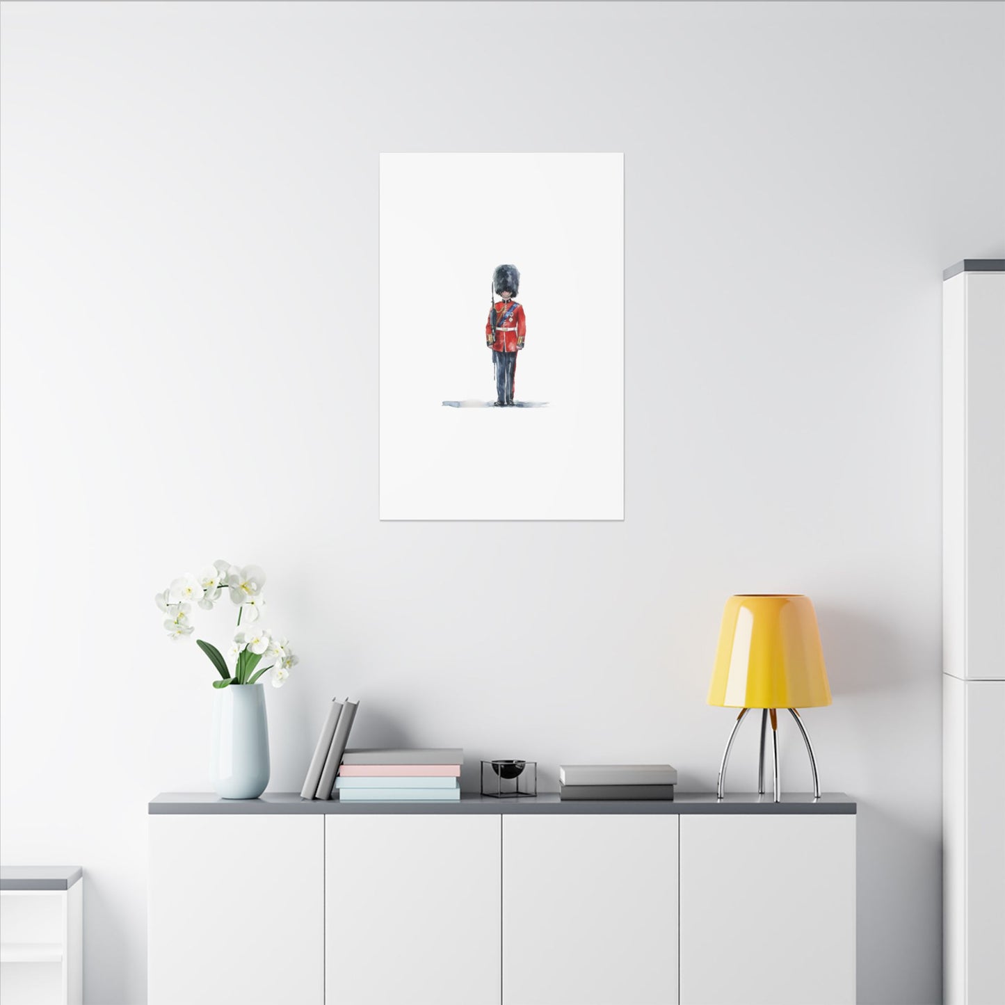 Royal Guard Canvas Art Print, British Soldier Wall Decor, Home Decoration, Gift for History Lovers, Art for Offices, Unique Wall Gallery