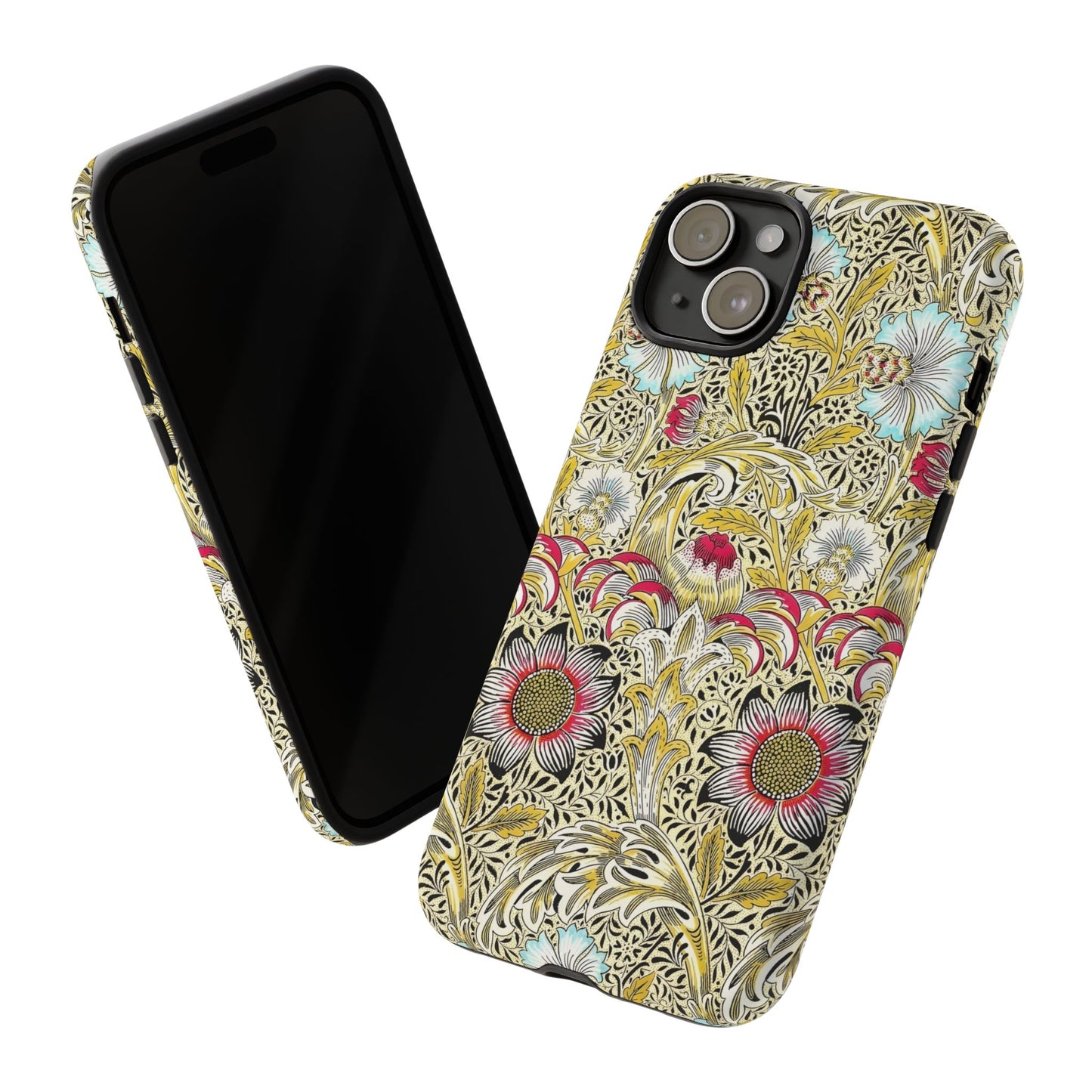Floral Phone Case - Tough Cases, Floral Design, Stylish, Protective, Unique Gift for Her, Phone Accessories