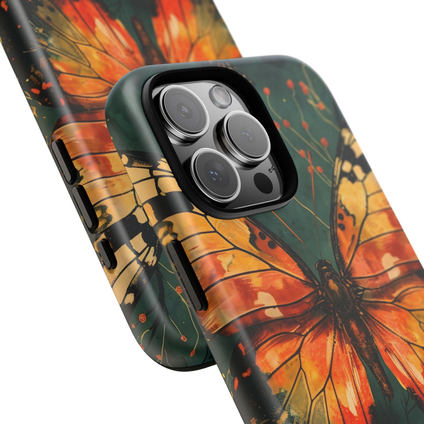 Butterfly Phone Case – Tough Cases for Nature Lovers, Floral Design, Butterfly Art, Unique Gift, Eco-Friendly Protection