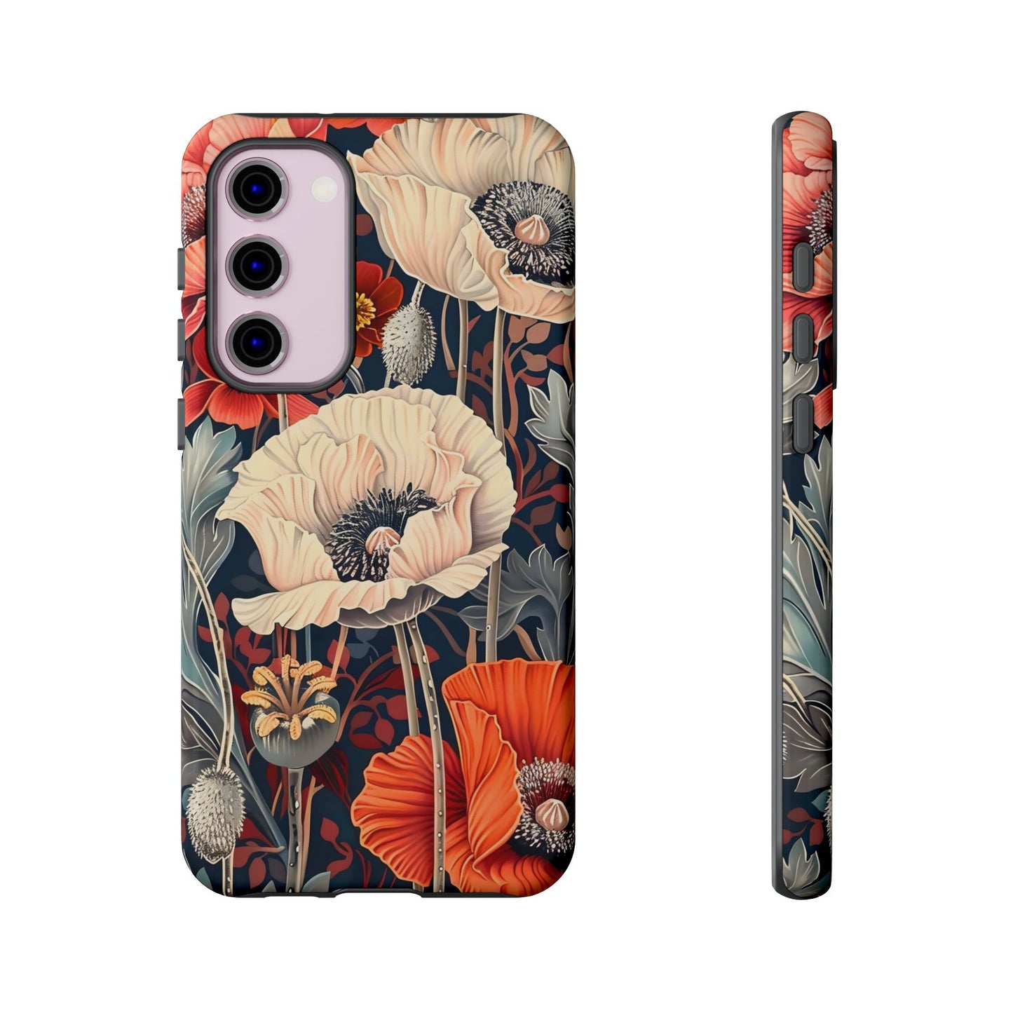 Floral iPhone Case, Tough Phone Cover, Artistic Protection, Flower Design, Unique Gift for Her, Phone Accessory, Trendy Tech