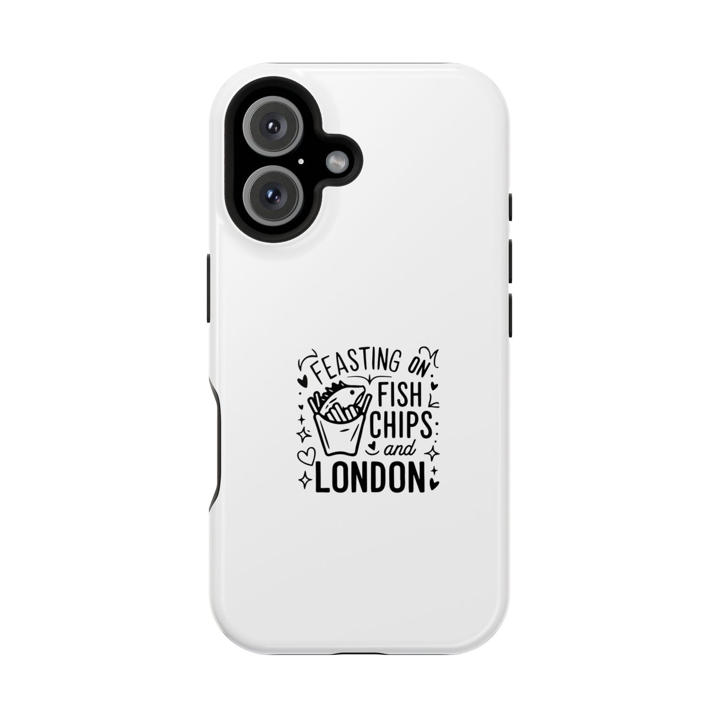 Feasting on Fish & Chips Phone Case, Cute London Inspired Magnetic Tough Case, Unique Gift for Food Lovers, Travel Accessory, British [...]