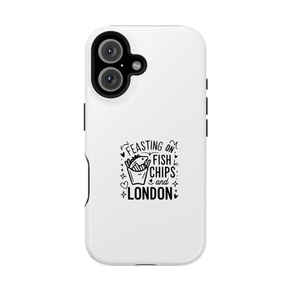 Feasting on Fish & Chips Phone Case, Cute London Inspired Magnetic Tough Case, Unique Gift for Food Lovers, Travel Accessory, British [...]