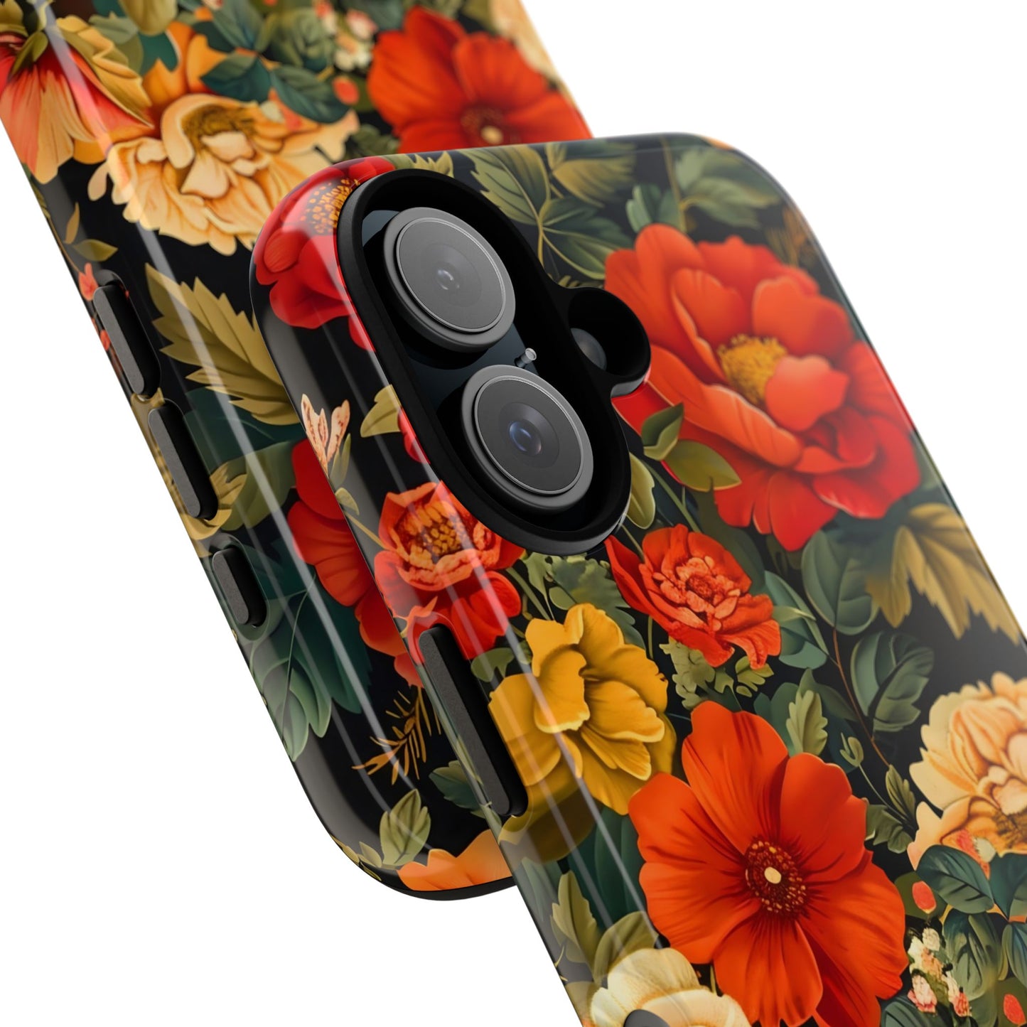 Floral Phone Case, Tough Cases, Decorative Tech Accessories, Gift for Her, Nature Lover Gift, Boho Style Case, Spring Floral Cover
