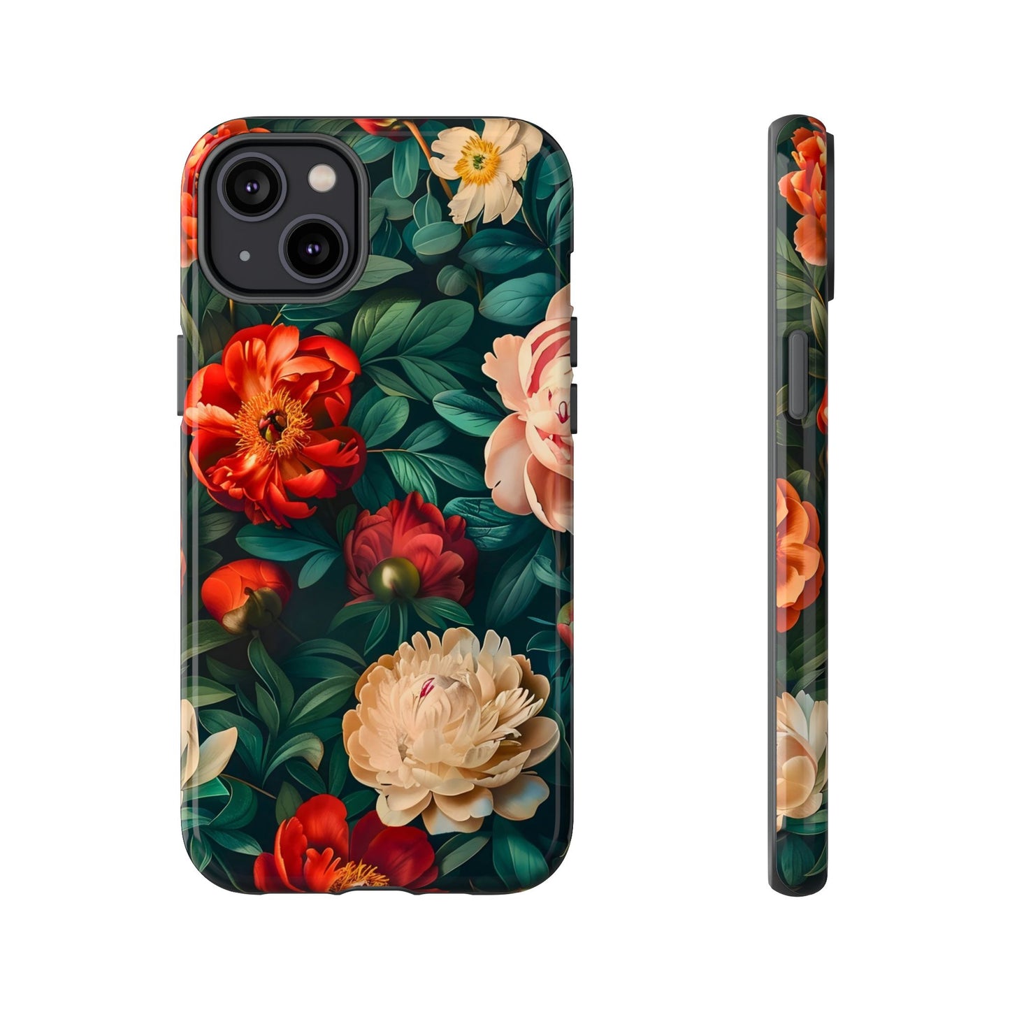 Floral Phone Case - Tough Cases, Vibrant Protection, Gift for Her, Cute Floral Design, Trendy Accessory, Perfect for Spring