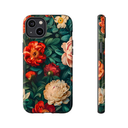 Floral Phone Case - Tough Cases, Vibrant Protection, Gift for Her, Cute Floral Design, Trendy Accessory, Perfect for Spring