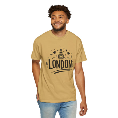London Aesthetic - Timeless Cityscape Trendy Unisex Garment-Dyed T-shirt