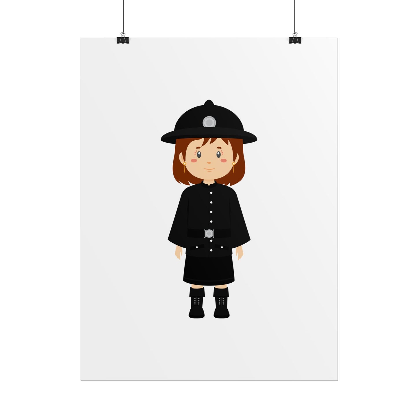 Charming Firefighter Rolled Posters for Kids' Rooms, Playful Wall Art, Fire Safety Decor, Kids' Gifts, Educational Prints