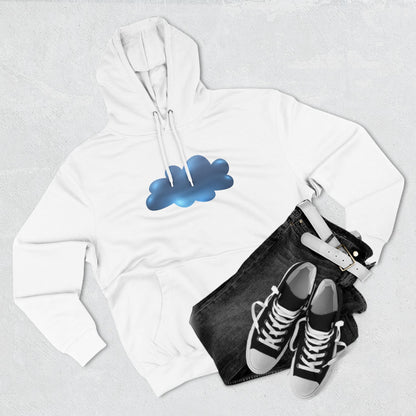 Three-Panel Fleece Hoodie - Serene Cloudscape