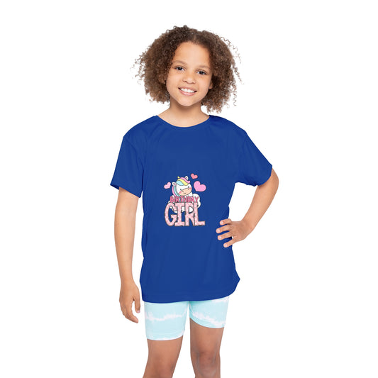 Sports Jersey for Kids - Animal Print Birthday Girl Sublimation Design
