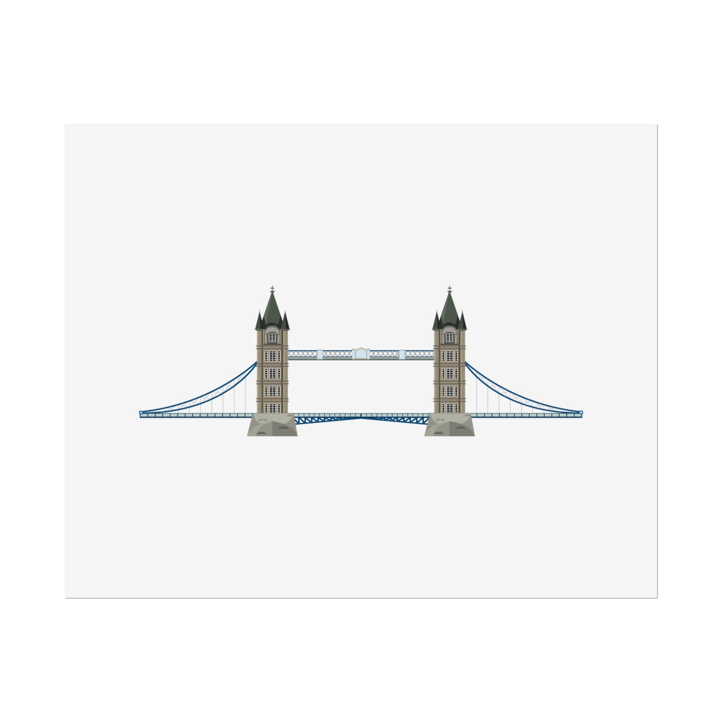 Tower Bridge Rolled Poster, London City Decor, Wall Art, Gift for Travelers, Home Aesthetic, UK Wall Art