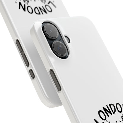 London Vacation Slim Phone Case, Travel Gifts, City Lovers Accessories, Adventure Phone Cover, London Theme Case, Souvenir Mobile Case