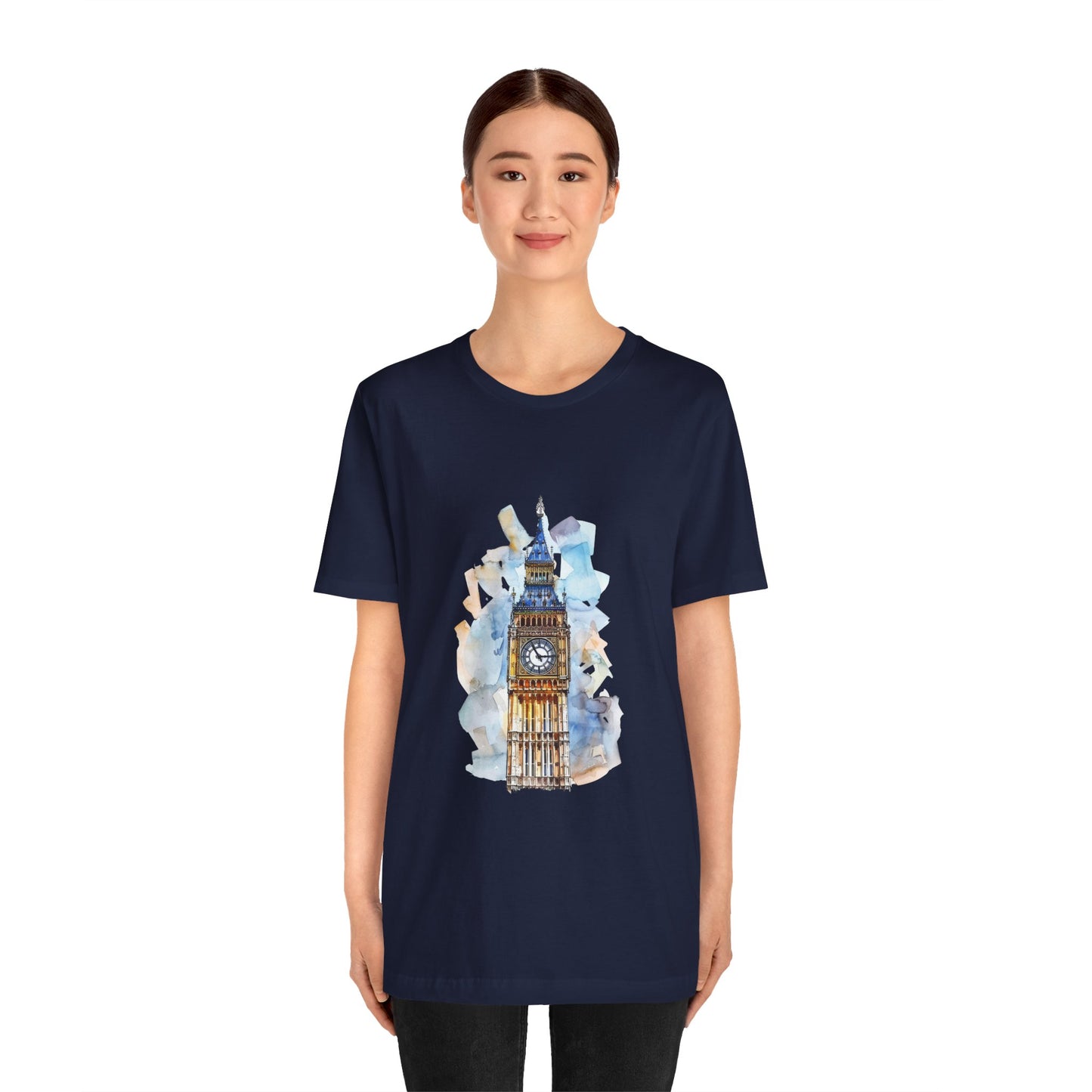Unisex Jersey Short Sleeve Tee - Iconic Big Ben Clock Tower Design